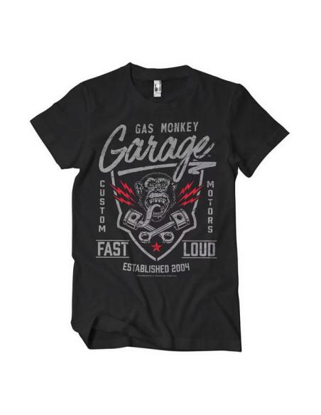 CAMISETA DE ALGODÃO GAS MONKEY GARAGE FAST N LOUD