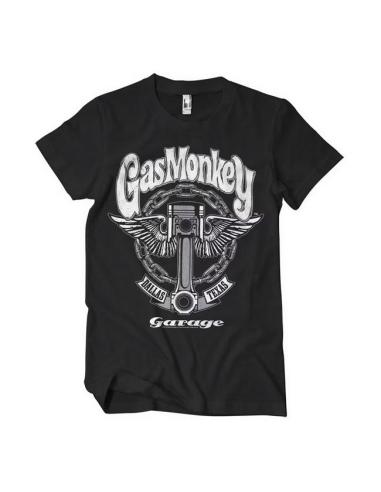 T-SHIRT EN COTON BIG PISTON GAS MONKEY GARAGE