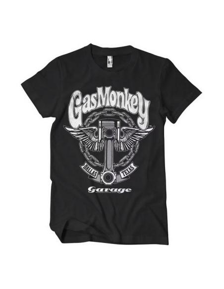 CAMISETA DE ALGODÃO GAS MONKEY GARAGE BIG PISTON