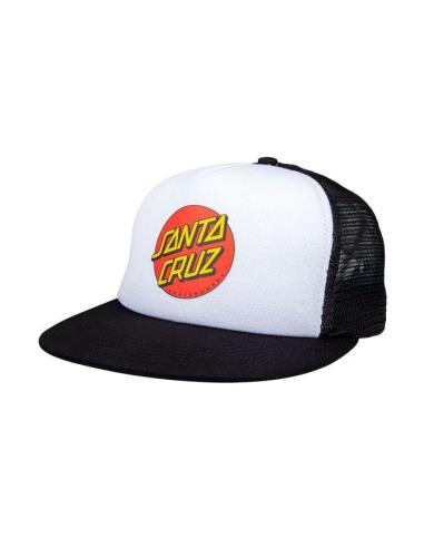 Acquista Cappello Dot Mesh Bianco e Nero di Santa Cruz a prezzo scontato