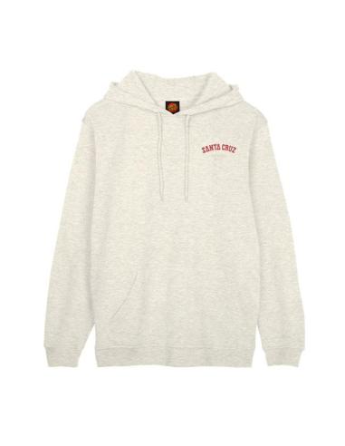 MOLETOM COM CAPUZ SCREAMING FOAM HAND ATHLETIC HEATHER DA SANTA CRUZ