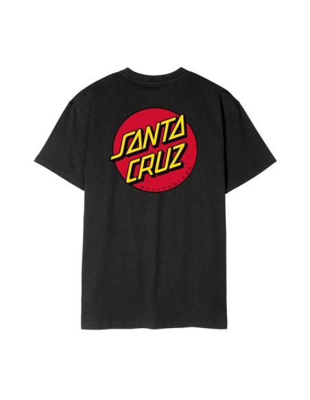 SANTA CRUZ BLACK DOT CHEST T-SHIRT
