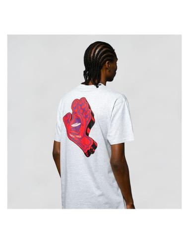 CAMISETA SCREAMING FOAM HAND ATHLETIC HEATHER DA SANTA CRUZ