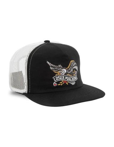 CASQUETTE TRUCKER LOSER MACHINE GLORY BLACK/WHITE