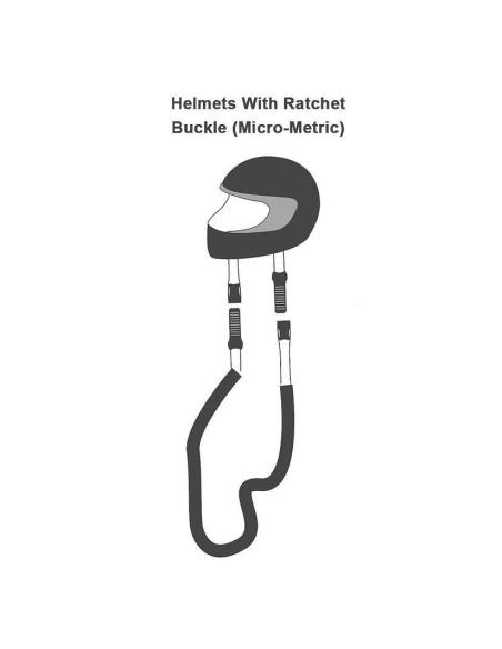 SANGLE PORTE-CASQUE AVEC FERMETURE MICROMÉTRIQUE EZ-GO AJUSTABLE MAINS LIBRES