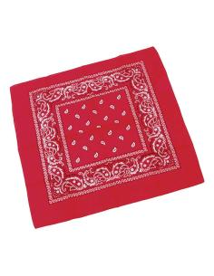 Comprar Bandana Roja Clásica De Algodón 50X50 Cm - Estilo Paisley Para Cuello, Cabeza Y Más a precio de oferta 2
