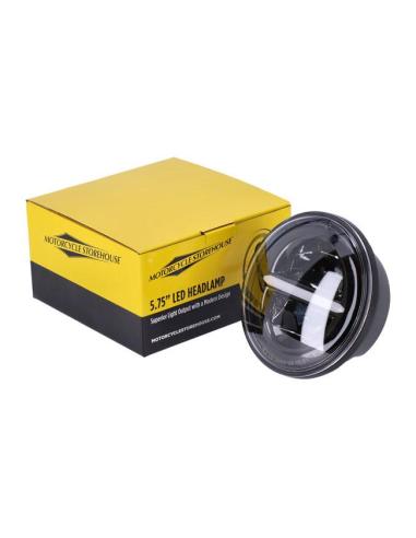 MCS SPLITTED LED HEADLIGHT LENS 5-3/4" BLACK
