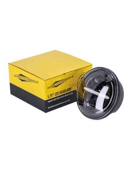MCS SPLITTED LED HEADLIGHT LENS 5-3/4" BLACK