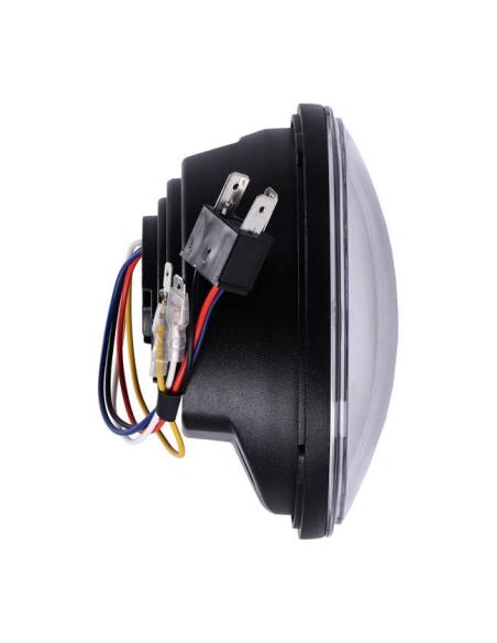 MCS SPLITTED LED HEADLIGHT LENS 5-3/4" BLACK