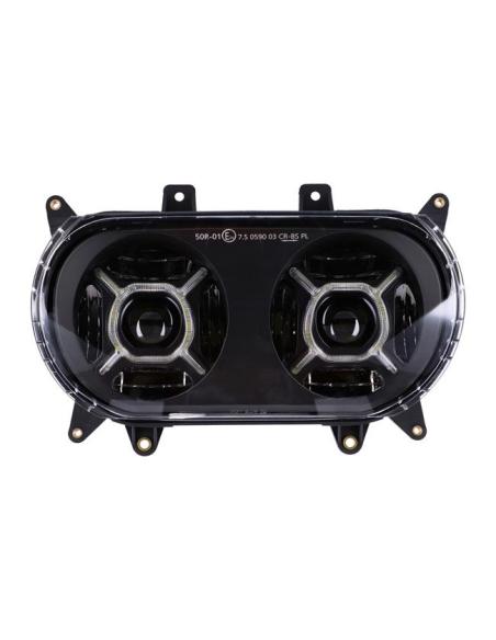 LENTE DO FAROL MCS LED HD ROAD GLIDE DUPLO