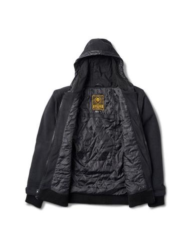 SWEATSHIRT PRETO COM CAPUZ OBISPO DA RSD SEVENTY4 - PROTEÇÃO E ESTILO NA SUA MOTO