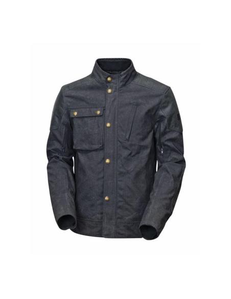 ROLAND SANDS DESIGN DAWSON WAXED BLACK JACKET