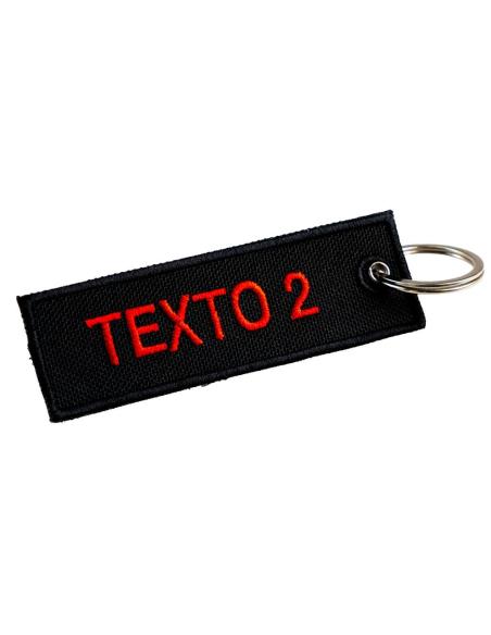 Comprar Llavero Bordado Personalizado De Doble Cara – 10 X 3 Cm a precio de oferta