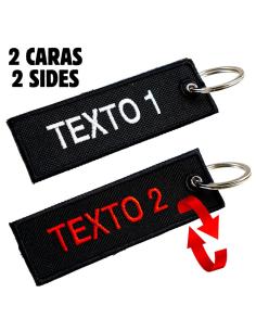 CHAVEIRO PERSONALIZADO BORDADO DE DUPLA FACE – 10 X 3 CM 2