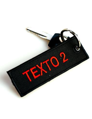 Comprar Llavero Bordado Personalizado De Doble Cara – 10 X 3 Cm a precio de oferta