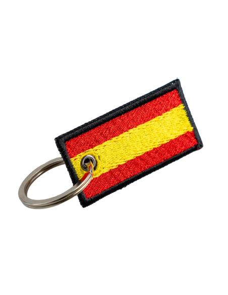 Comprar Llavero Bordado Con Bandera De España – Doble Cara – 5 X 3 Cm a precio de oferta