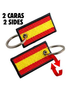 CHAVEIRO BORDADO COM A BANDEIRA DA ESPANHA – DUPLA FACE – 5 X 3 CM 2