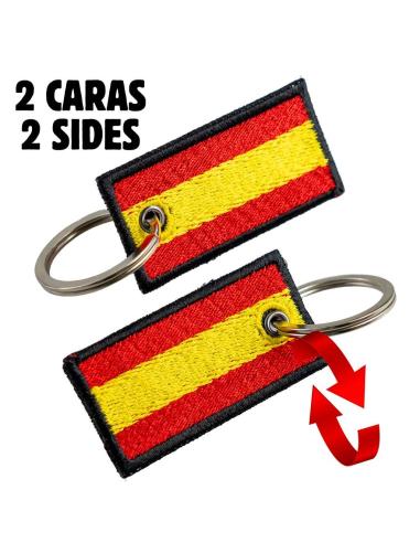 Comprar Llavero Bordado Con Bandera De España – Doble Cara – 5 X 3 Cm a precio de oferta