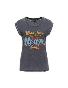 Acquista Maglietta Nera Wild Thing Lavaggio Enzimatico di Queen Kerosin a prezzo scontato