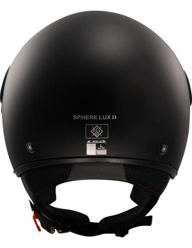 LS2 OF558 SPHERE II LUX MATT BLACK HELMET - 2 VISORS