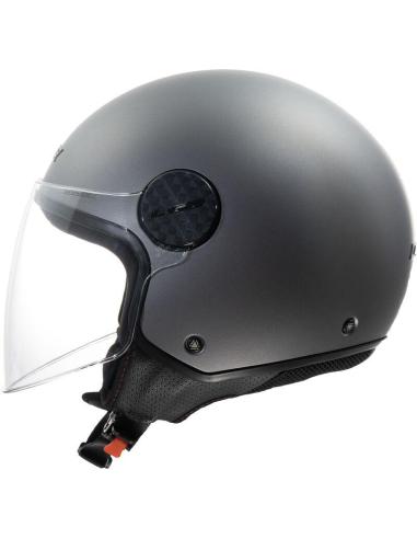 CAPACETE LS2 OF558 SPHERE II LUX TITANIUM FOSCO - 2 VISEIRAS