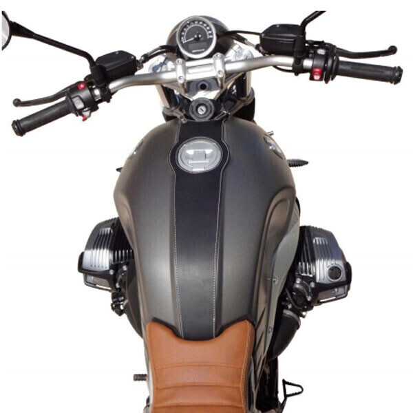 BLACK LEATHER TANK COVER FOR BMW RNINET