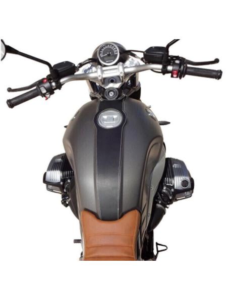 BLACK LEATHER TANK COVER FOR BMW RNINET