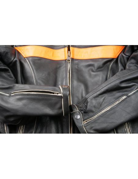 COW LEAHTER JACKET OLD CENTURY WITH PROTECIONS