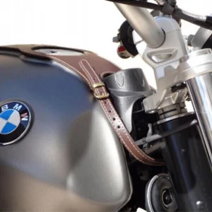 BROWN LEATHER TANK COVER FOR BMW RNINET 2