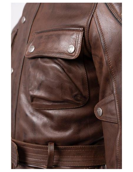 JAQUETA BY CITY MC QUEEN MARRON PARA HOMEM