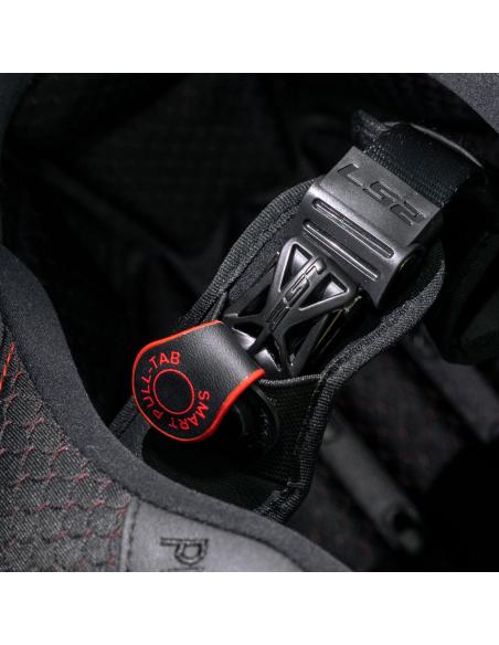 CASQUE INTÉGRAL LS2 F811 VECTOR II SPLITTER TITANIUM RED MATT