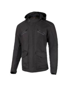 Comprar Chaqueta Moore F4 Negra Con Capucha Desmontable a precio de oferta