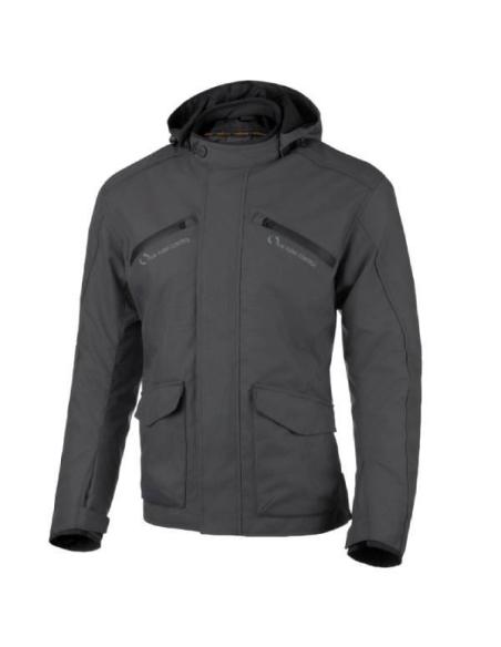 VESTE D’HIVER MOORE F4 GREY AVEC CAPUCHE AMOVIBLE