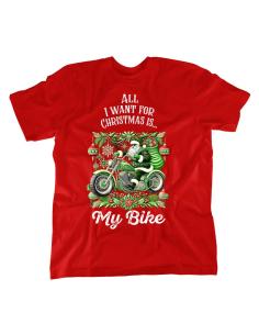 Acquista Maglietta Natalizia Rossa Iguana Custom Maschile Christmas Edition 2024 a prezzo scontato