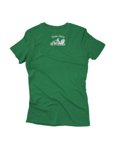 CHEMISE FEMME NOËL VERT IGUANE PERSONNALISÉ NOËL ÉDITION 2024