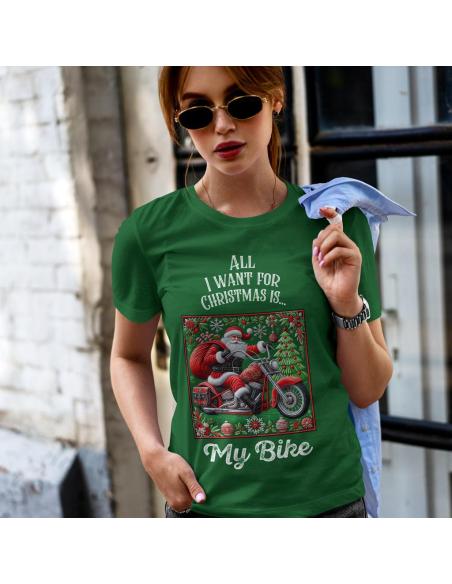 CHEMISE FEMME NOËL VERT IGUANE PERSONNALISÉ NOËL ÉDITION 2024