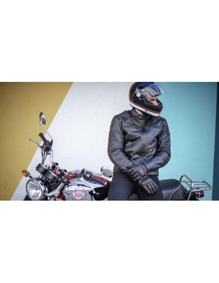 VESTE EN CUIR NOIRE RACE 2 DE MOORE – STYLE, PROTECTION ET FONCTIONNALITÉ