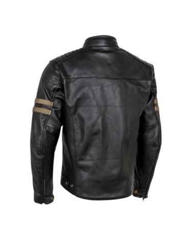 BLACK BOVINE LEATHER LEGEND MAN JACKET BY MOORE – RETRO STYLE AND FUNCTIONALITY