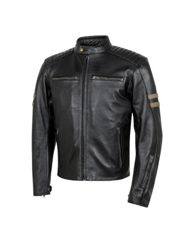 Acquista Giacca in Pelle di Bovino Legend Man Nera di Moore – Stile Retrò e Massima Funzionalità a Prezzo Scontato