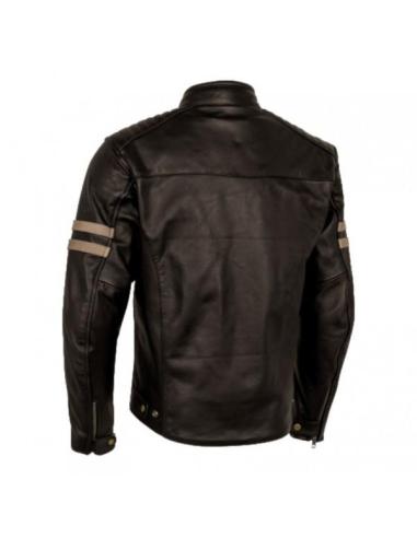 BROWN BOVINE LEATHER LEGEND MAN JACKET BY MOORE – CLASSIC STYLE AND FUNCTIONALITY