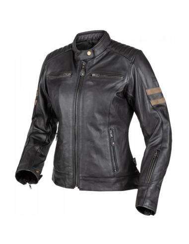 BLACK BOVINE LEATHER LEGEND LADY JACKET BY MOORE – STYLE, COMFORT, AND PROTECTION