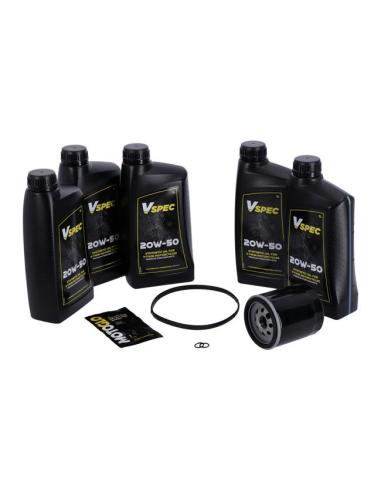 Buy Mcs Service Pack With Black Filter For Hd 06-17 Dyna And 07-17 Softail Synthetic at sale price