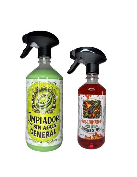 WATERLESS CLEANING PACK GENERAL 1L + EXTREME GREASE PRE-CLEANER 500ML