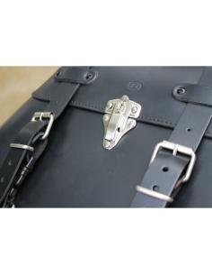REINFORCED LEATHER TRUNK "BIG FOOT" SMOOTH FOR TWO HELMETS 2