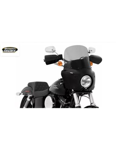 PARE-BRISE ROAD WARRIOR NOIR FUMÉ 13" POUR CARENAGES WARRIOR DE MEMPHIS SHADES
