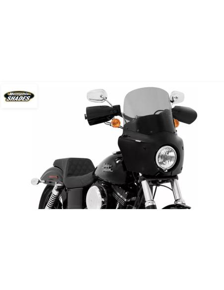 PARE-BRISE ROAD WARRIOR NOIR FUMÉ 13" POUR CARENAGES WARRIOR DE MEMPHIS SHADES