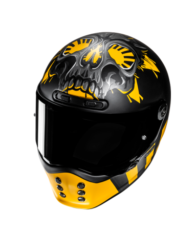 Compra Casco Hjc V10 Crania Mc3Sf – Design Aggressivo in Nero Opaco e Giallo a prezzo scontato
