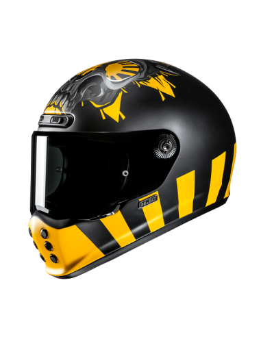 V10 HJC CRANIA MC3SF HELMET – AGGRESSIVE DESIGN IN MATTE BLACK AND YELLOW