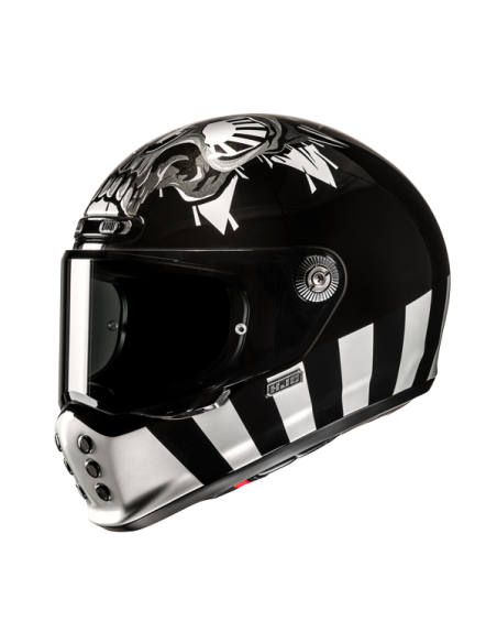 Acquista Casco Hjc V10 Mc5 Crania – Design Esclusivo in Nero e Bianco a prezzo scontato