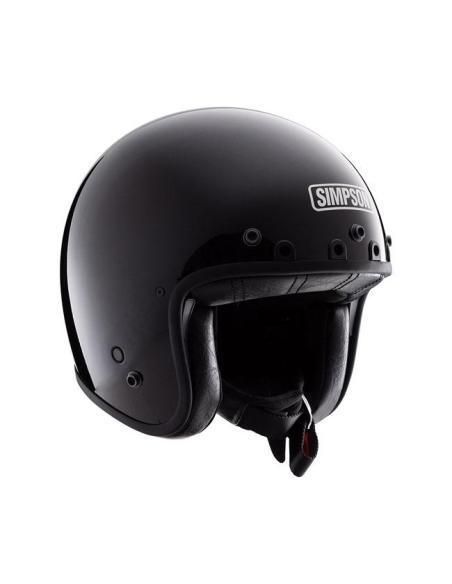 Comprar Casco Jet Simpson Chopper Negro Brillo a precio de oferta